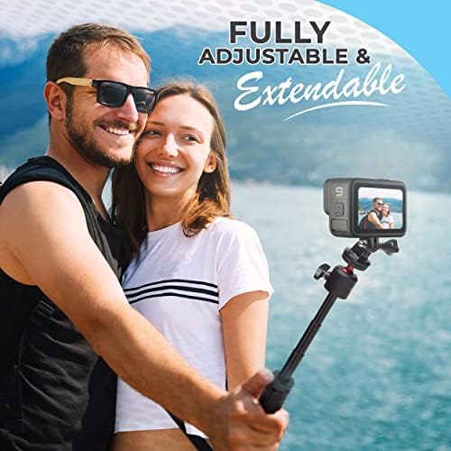 Action Pro מקל Selfie הניתן להרחבה עם אביזר GoPro Stand GoPro | חצובה היד מתאימה לגיבור GoPro